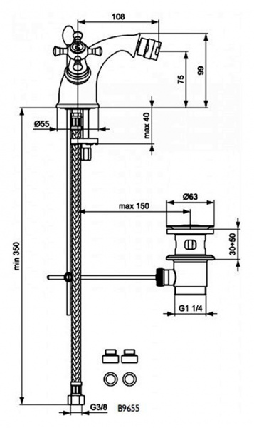  Ideal Standard Reflections B9655AA  