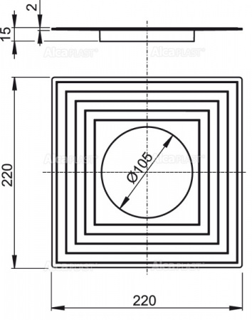  AlcaPlast ,  2   Ø105 APV0003