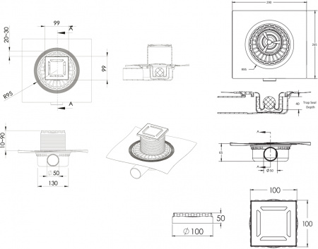 ������� ���� Berges Wasserhaus Zentrum Antik 090364 10x10 ��