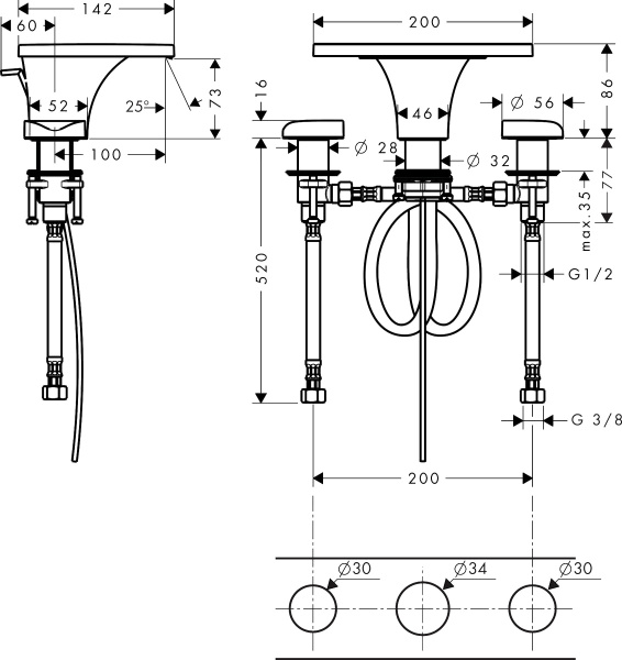  Axor Massaud 18013000  