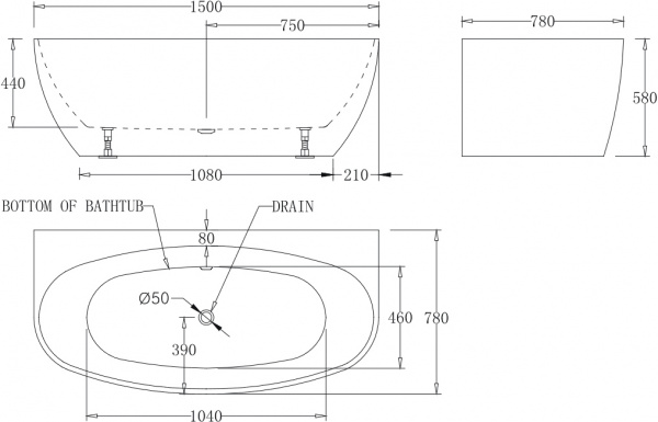   BelBagno BB83-1500 150x80
