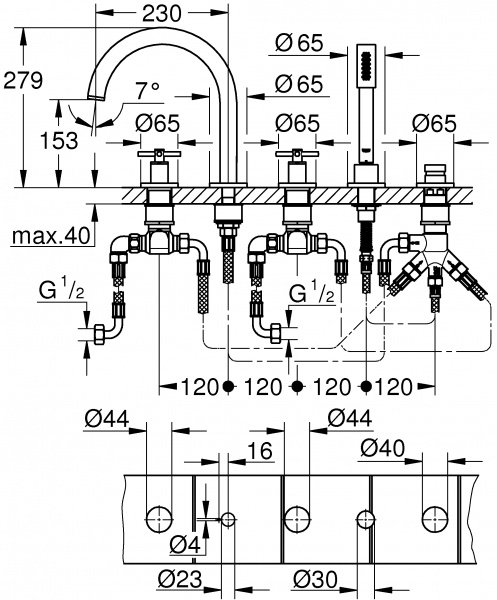  Grohe Atrio New 19923DC3   