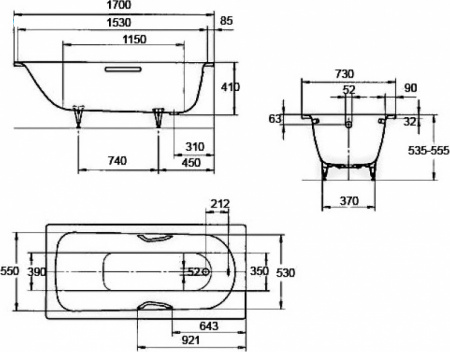   Kaldewei Advantage Saniform Plus 371-1