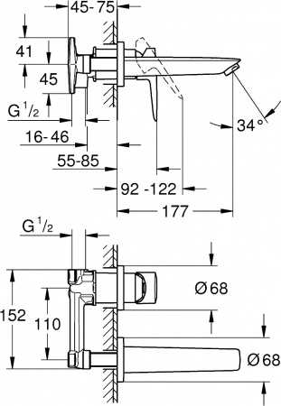  Grohe BauEdge 20474001     , 