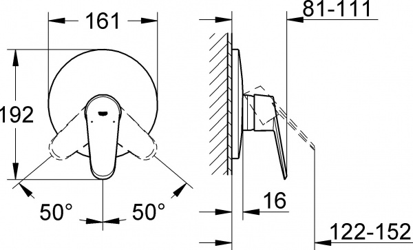  Grohe Eurodisc Cosmopolitan 19549002  