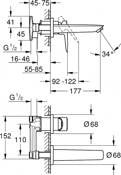  Grohe BauEdge 20474001     , 