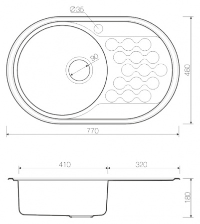   Omoikiri Kasumigaura 77-1-L  