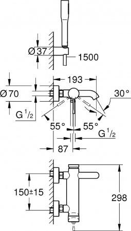  Grohe Essence New 33628001    