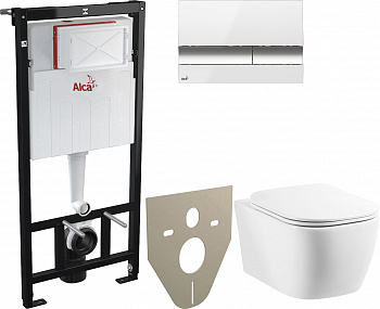 ��������  ������ ��������� BelBagno Genova BB1102CH � ������� + ������� ����������� AlcaPlast AM101/1120-4:1RS M1720-1-001