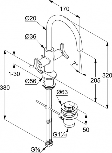  Kludi Nova Fonte Deco 201180539  