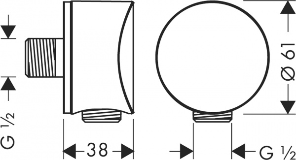   Hansgrohe FixFit 26453990  