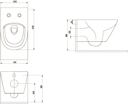    beWash Bogen 88343601  ,   +  Ideal Standard ProSys Eco Frame 2.0 R046367 +   Ideal Standard Oleas R0121AA 