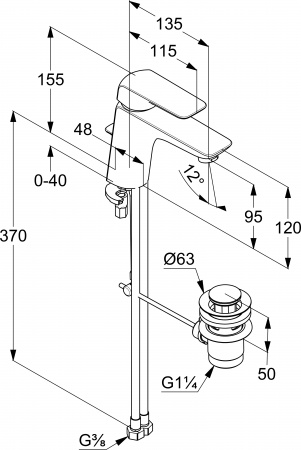  Kludi Ameo XL 410230575  