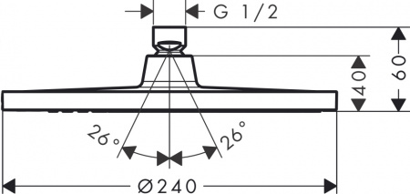   Hansgrohe Crometta S 240 1jet 26723000
