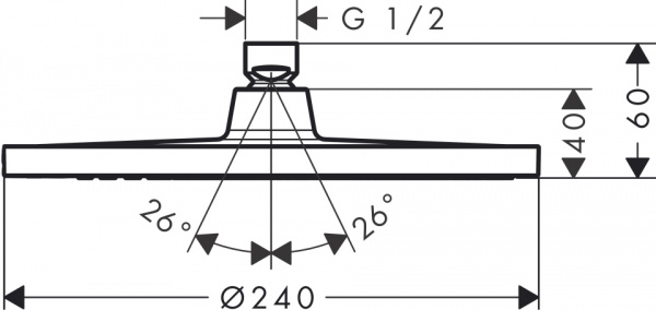   Hansgrohe Crometta S 240 1jet 26723000