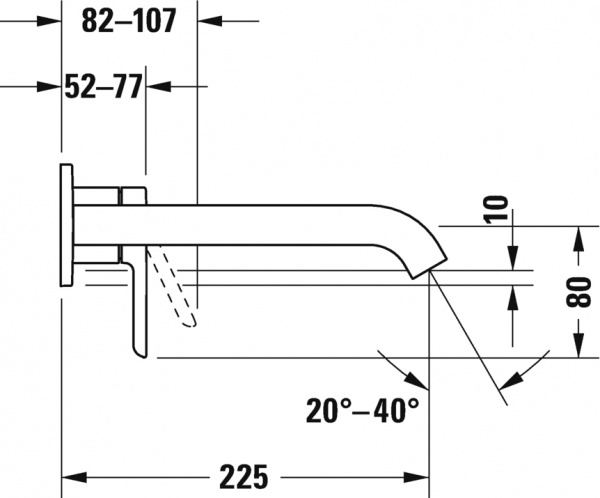  Duravit C.1 C11070004010  , 