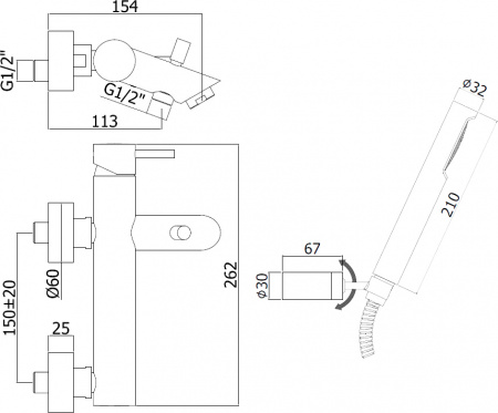  Paffoni Light LIG023HGSP    ,   