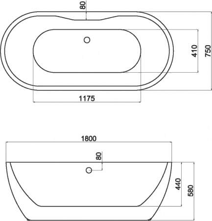   Black&White Swan SB111 black 180x75