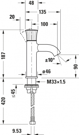  Duravit White Tulip WT1010002010  