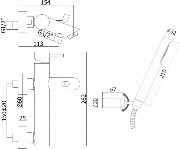  Paffoni Light LIG023ST    , 