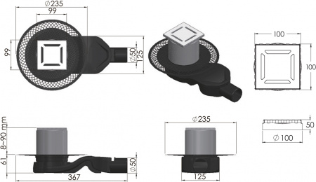 ������� ���� Berges Wasserhaus Platz Norma 090158 10x10 ��
