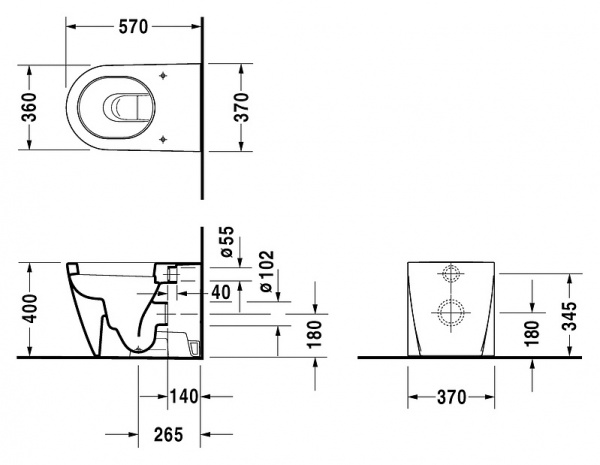   Duravit Starck 2 21280900001-WG  