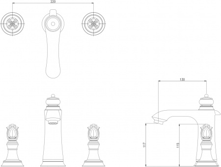  Bronze de Luxe Florence 21382  