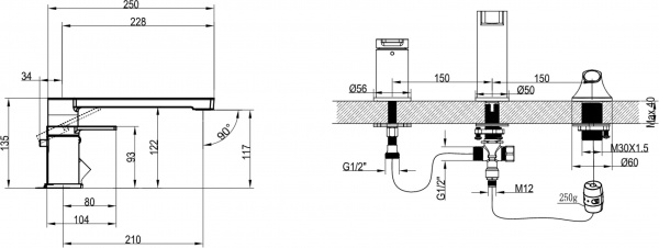  Villeroy & Boch Architectura TVT10300100061   