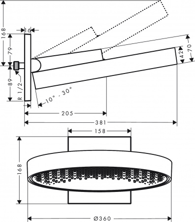   Hansgrohe Rainfinity 360 26230670  
