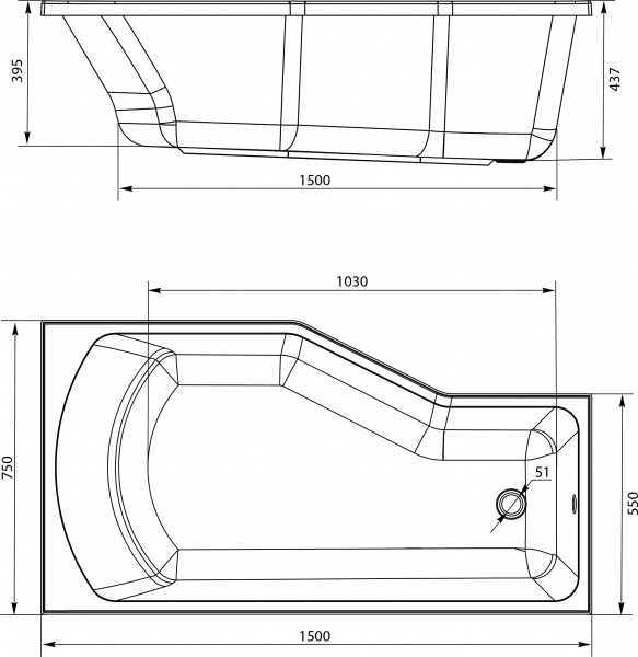  Marka One Convey R 150x75  