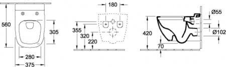 ������ ��������� Villeroy & Boch Antheus stone white