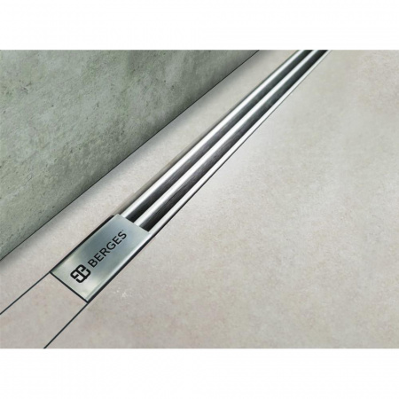 Душевой лоток Berges  SUPER Slim 600 нержавеющая сталь , решетка хром глянец 091052 Душевой лоток Berges  SUPER Slim 600 нержавеющая сталь , решетка хром глянец 091052