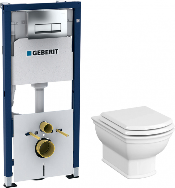    VitrA Valarte 7805B003-0075 + -   +  Geberit Duofix 458.128.21.1 4  1   , 