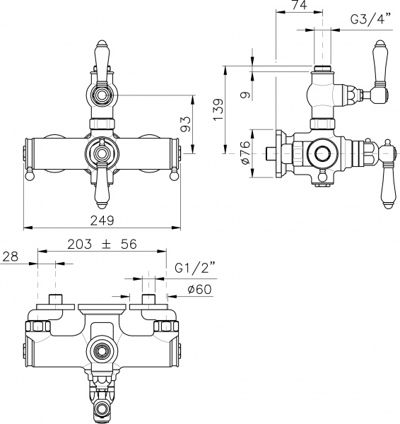  Nicolazzi Thermostatico 4917CR18  , 