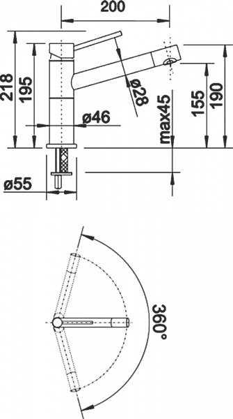  Blanco Alta Compact 515120   