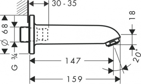  Hansgrohe E/S 13414000  