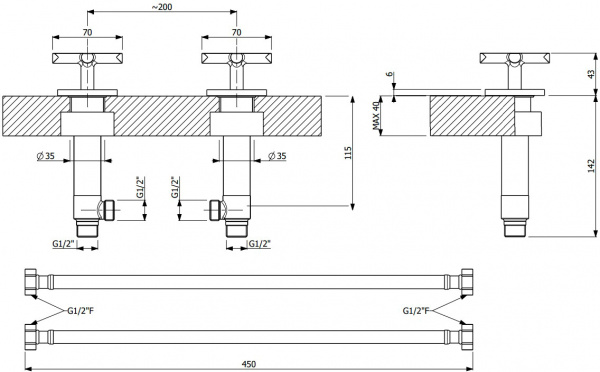 Villeroy & Boch Dawn TVW10612015361  