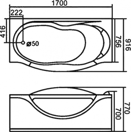   Gemy G9072 B 170x90 L